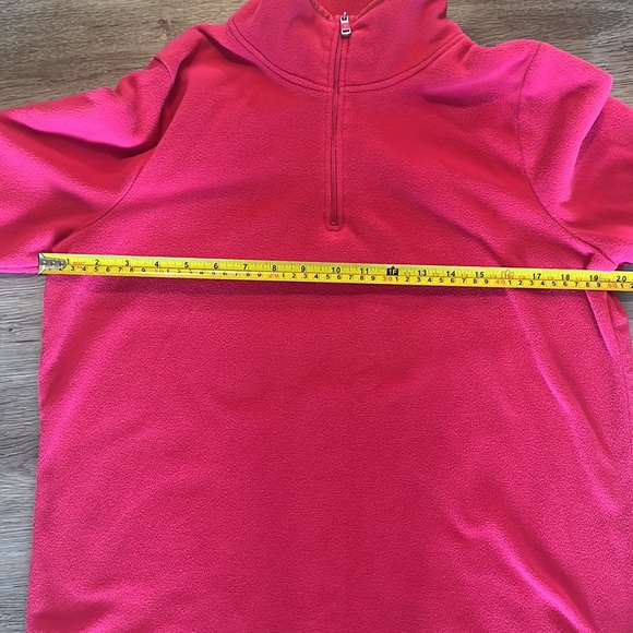 3/$20 Hot Pink Polar Fleece Quarter Zip Sweater - Picture 5 of 5